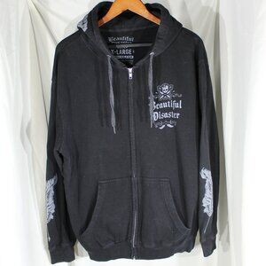 Beautiful Disaster You Don't Know My Story Full Zip Hoodie  - Size XL